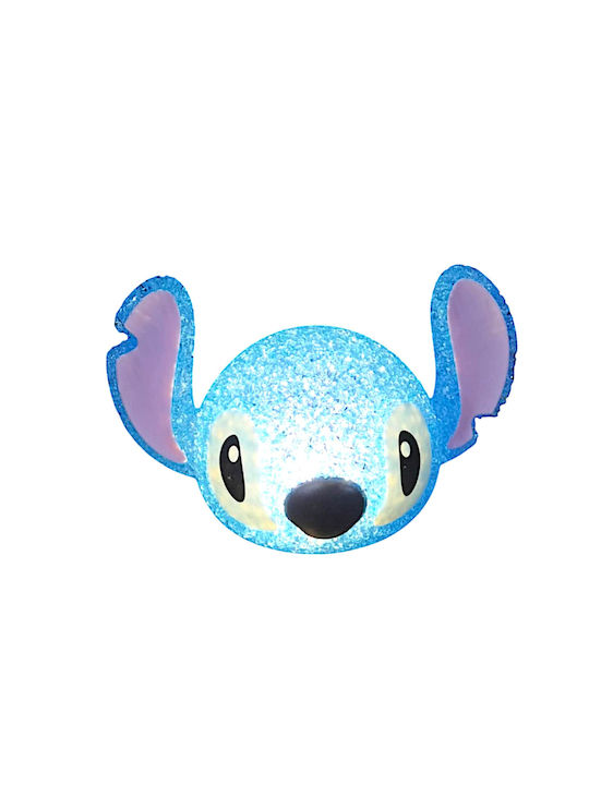 Kinder Tischlampe Stitch Blaues Hellblau Gummi 8706-2 Blau