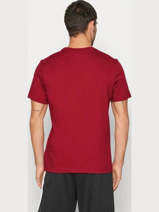 Nike Nba Chicago Bulls City Edition Warmup Tee Dri-Fit T-shirt Μπορντό