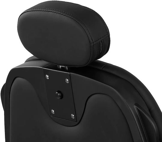 Barber Equipment Καρέκλα Κουρείου Μαύρη με Ρυθμιζόμενο Ύψος και Υδραυλική Ανύψωση