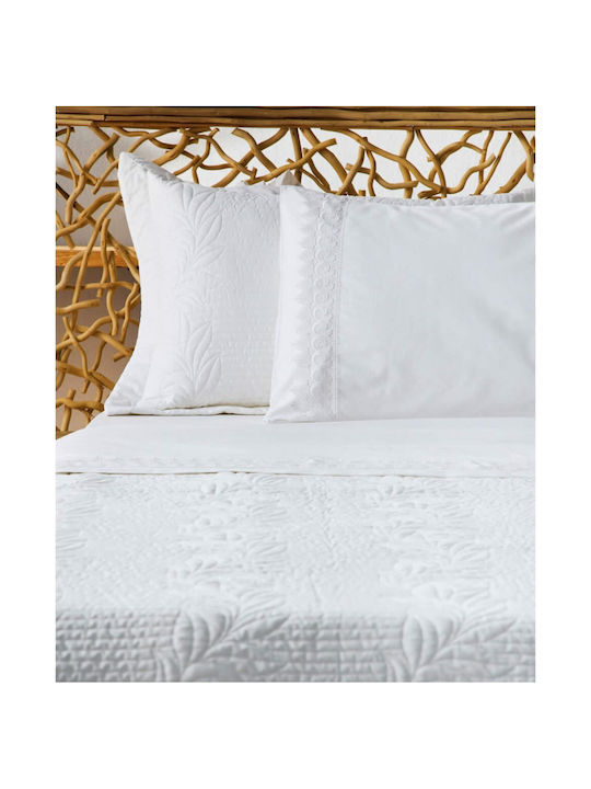 Kentia Aslan Σετ Κουβερλί Υπέρδιπλο Βαμβακερό Aslan 230x250cm 3τμχ