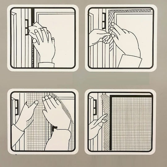 Mosquito Net Window with Velcro Permanent 180x150cm Mosquito Net Window with Velcro Permanent 180x150cm
