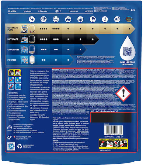 Finish Quantum All In 1 120 Dishwasher Capsules