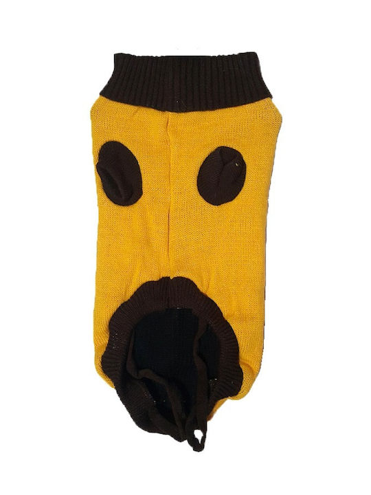 Kleidung Strickpullover Haustiere Länge 30 Cm Kleine Größe Bodysuit Haustiere Gelbe Braune Design Oem