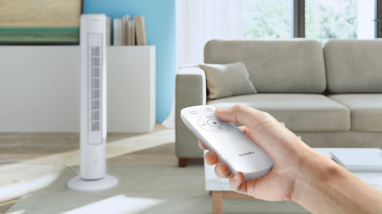 Philips Seria 5000 Ventilator Tip Turn 40W Cu Telecomandă Alb