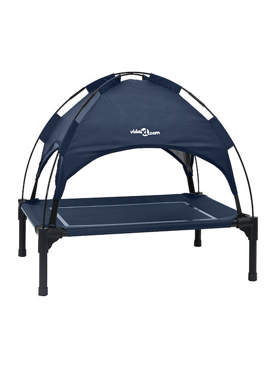 vidaXL Elevated Dog Bed Blue vidaXL Elevated Dog Bed Blue