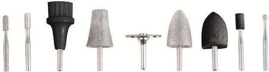 Manicure-pedicure Device Dom311a 2 Speeds 9 Accessories Black Purple