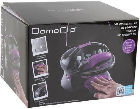 Manicure-pedicure Device Dom311a 2 Speeds 9 Accessories Black Purple