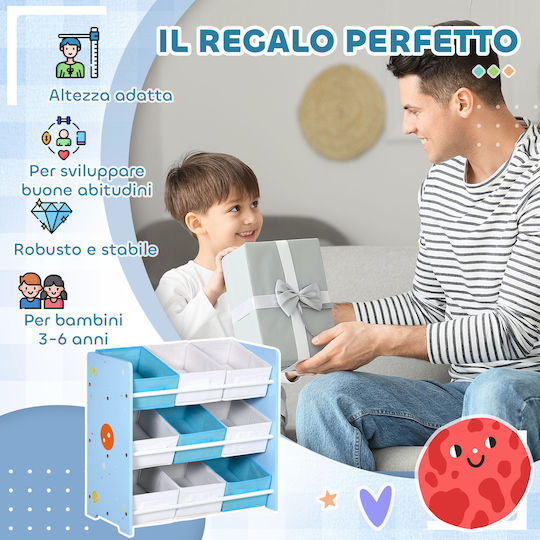 Zonekiz Toy Storage System Light Blue 63x30x60cm 1pcs