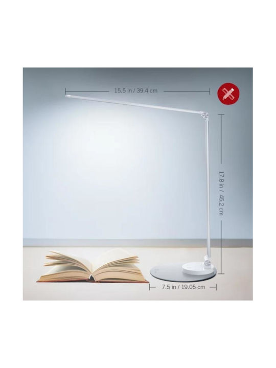 TaoTronics LED Schreibtischlampe in Silber Farbe
