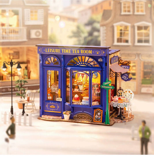 Rolife Παιχνίδι Κατασκευών Ξύλινo Robotime Leisure Time Tea Room