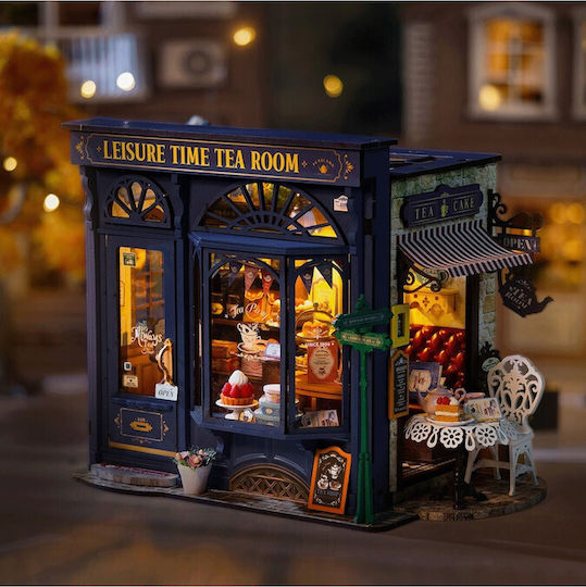 Rolife Παιχνίδι Κατασκευών Ξύλινo Robotime Leisure Time Tea Room