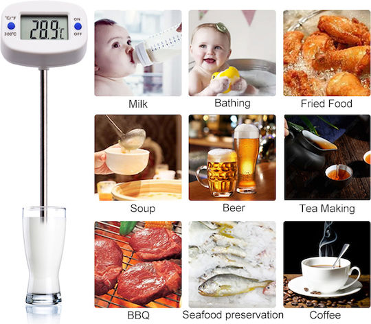 Green Blue Electronical Cooking Thermometer with Probe +50°C / +50°C