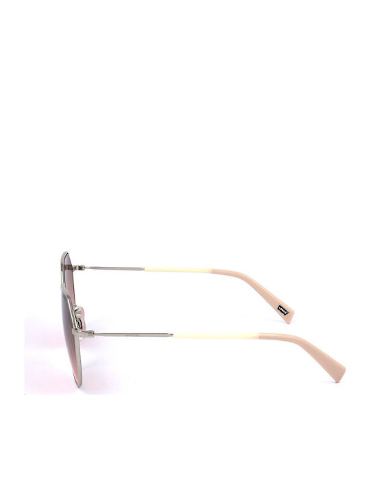 Levi's Women's Sunglasses with Silver Metal Frame and Purple Gradient Lens LV-1020-S-010