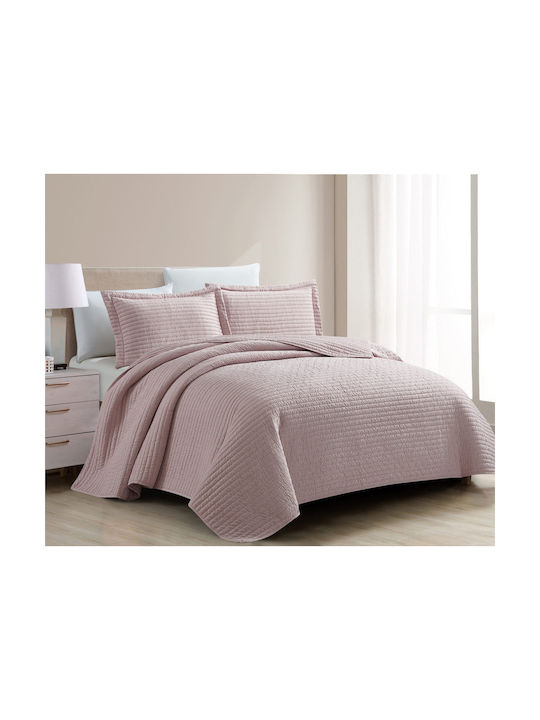 Liolios Home Pillowcase Quilted Dusty Rose 50x70cm.