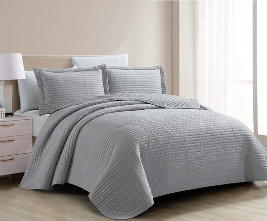 Liolios Home Pillowcase Quilted Lt Grey 50x70cm.