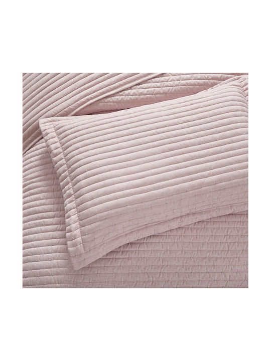 Liolios Home Pillowcase Quilted Dusty Rose 50x70cm.