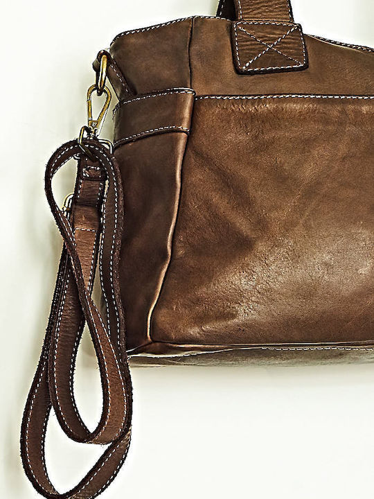 Leather Women's Bag Shoulder Brown