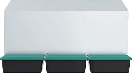 vidaXL Φωλιά Πτηνών Πλαστική Πράσινη