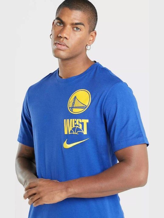 NBA Golden State Warriors Essentials Rush Tricou sport Albastru