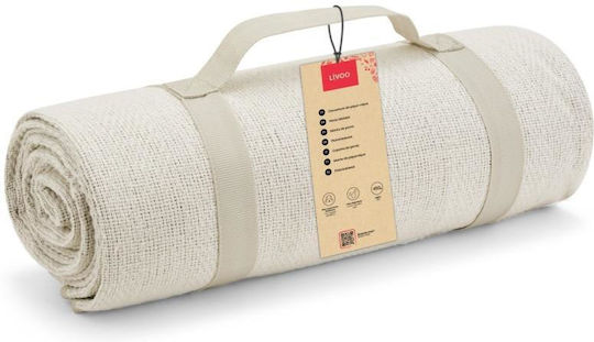 Livoo Pătură Picnic 135x135cm În Culoare Albă