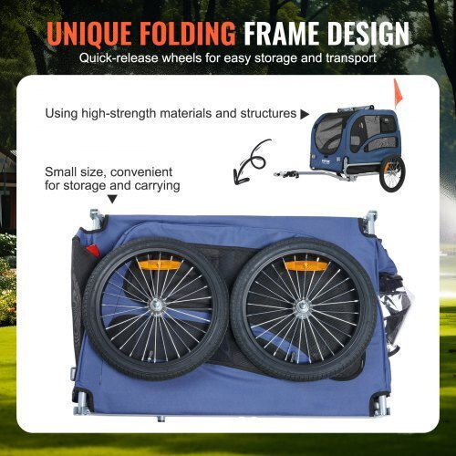 Vevor Waterproof Dog Carrying Bag for Transport up to 40kg Blue