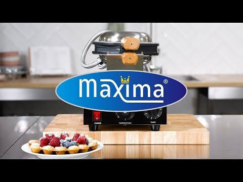 Maxima Επαγγελματική Βαφλιέρα Μονή για Βάφλες σε Σχήμα Bubble 09374210