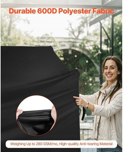 Vevor Husă Pentru Grătar Neagră Din Poliester Cu Protecție UV 52x26x43cm