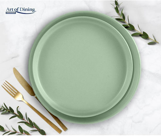 Heinner Yvonne Plate Shallow Ceramic Green 27cm