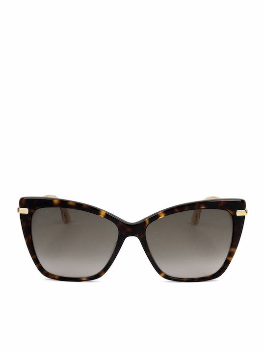 Jimmy Choo Selby Damen Sonnenbrille mit Braun Schildkröte Kunststoff Gestell und Braun Verlaufsfarbe Linse
