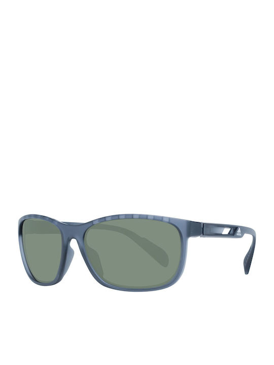 adidas Shine Inline Men's Sunglasses with Gray Plastic Frame and Green Lens SP0014 20N