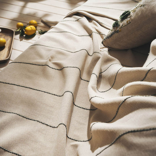 Gofis Home Rabia Πολυθρόνας Π180xΜ180cm Beige/green 321 Gofis Home Rabia Πολυθρόνας Π180xΜ180cm Beige/green 321