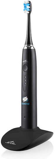 Set 2 X Elektrische Sonic Zahnbürste Eta Sonetic 3707 90010 Uv Desinfektion Ipx7 Mikrobläschen Weiß Schwarz
