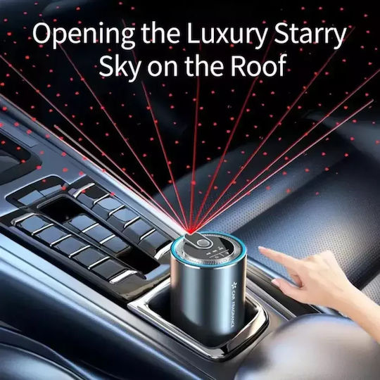 Auto Lufterfrischer Aromatherapie Automatische Induktion Farbige Ambientelichter Größe 120x66mm 50ml Kapazität Abyz