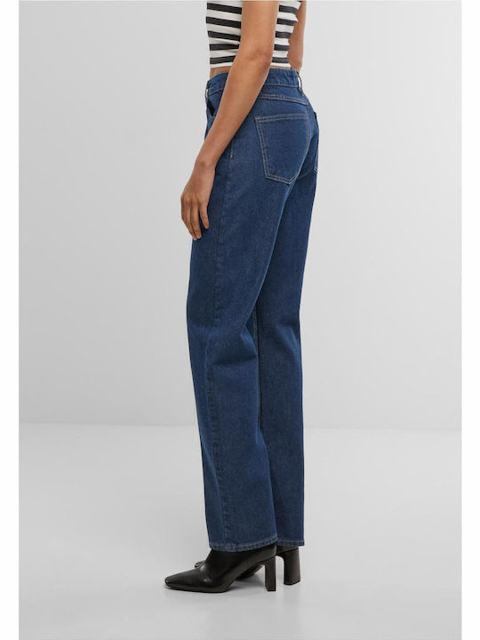 Damenjeans in Gerader Linie Mid Deep Blue