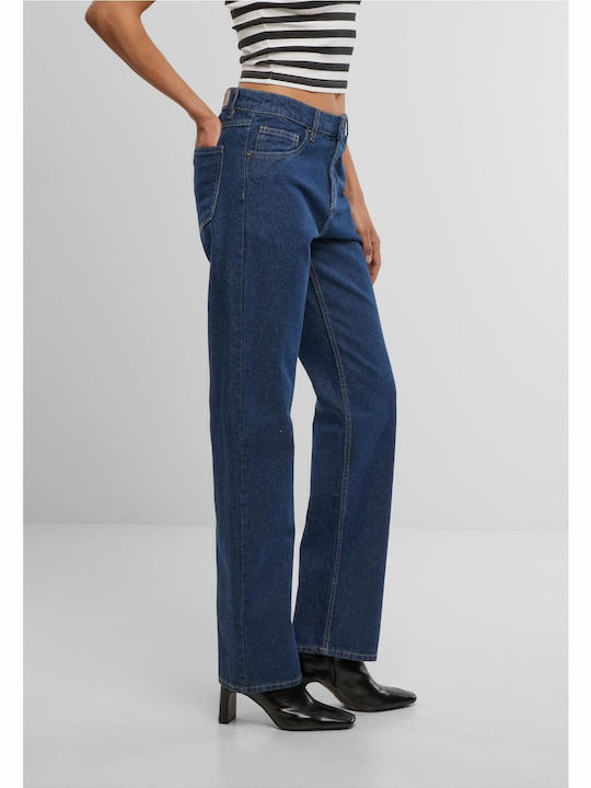 Damenjeans in Gerader Linie Mid Deep Blue