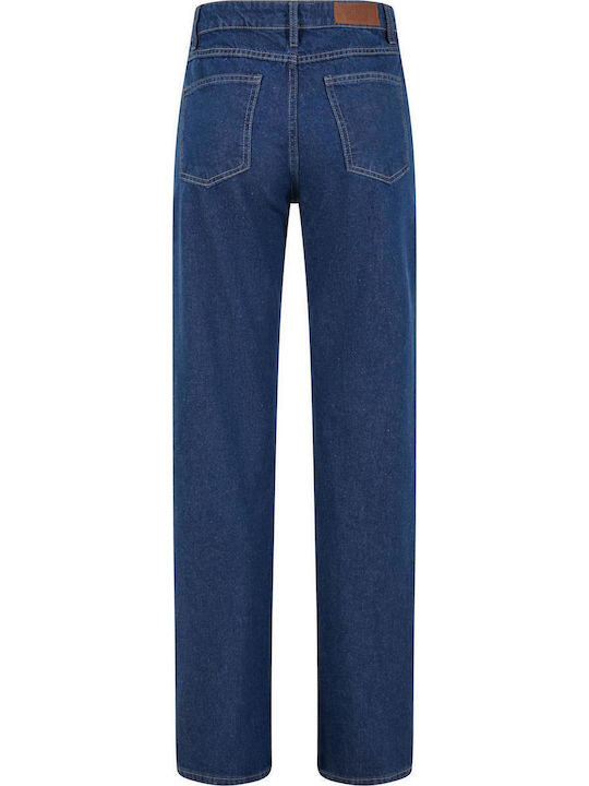 Damenjeans in Gerader Linie Mid Deep Blue