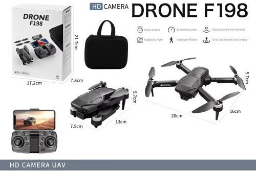 F198 2.4G R/C 4-Axis Set with Dual HD Camera Drone with Camera and Controller