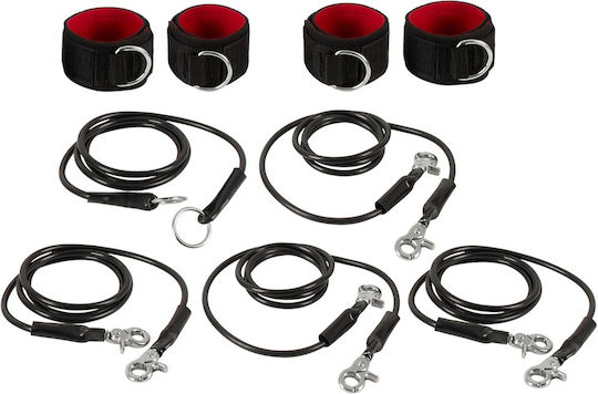 You2Toys Bondage Set Bed Restraints Комплект за Връзване на Леглото в Черен Цвят 9бр