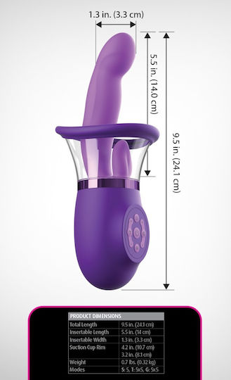 Pipedream Fantasy Her Analvibrator Lila 10.7cm