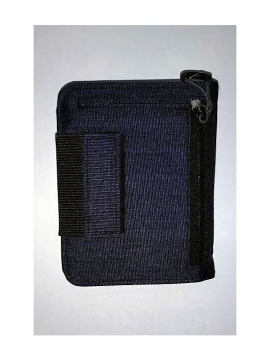Small Men's Wallet Cards with RFID Blue
