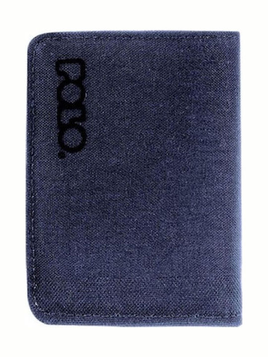 Small Men's Wallet Cards with RFID Blue