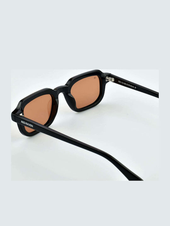 Red Raven Unisex Sunglasses with Brown Plastic Frame and Brown Lens 49025349353806