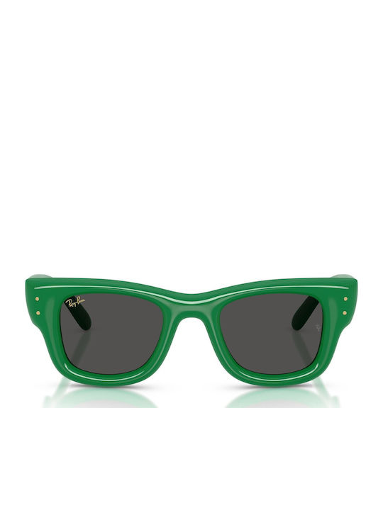 Ray Ban Wayfarer Puffer Unisex Γυαλιά Ηλίου με Πράσινο Κοκκάλινο Σκελετό και Πράσινο Φακό Rb4940 6834/87