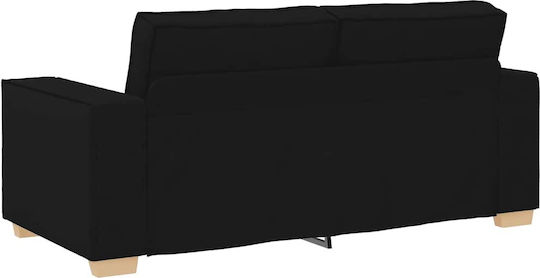 Canapea Cu Două Locuri Neagră 180x78x84cm