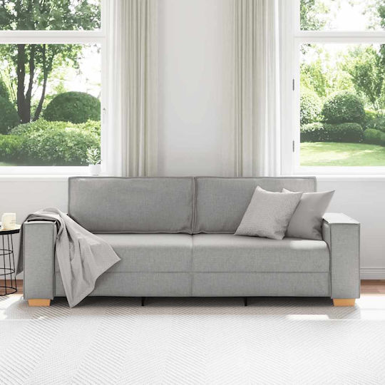Dreisitzer Sofa Grau 220x78x84cm