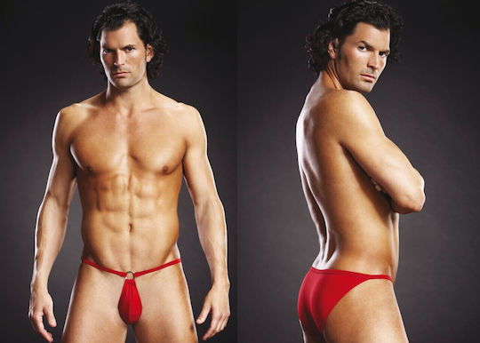 Blue Line Σέξι Σλιπάκι Microfiber Pouch Bikini Ανδρικό Sexy Slip Κόκκινο