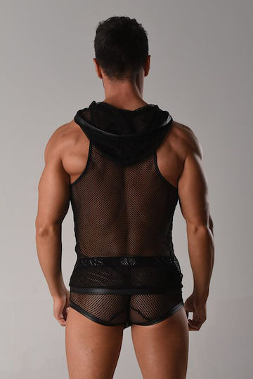 Anais Apparel Sexy Ανδρικό Top Μαύρο