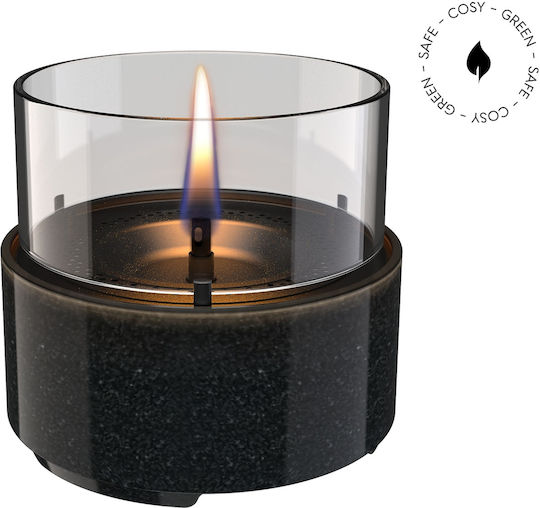 Tenderflame Επιτραπέζιο Τζάκι Βιοαιθανόλης Εσωτερικού Χώρου Μαύρο 14.2x13.5cm