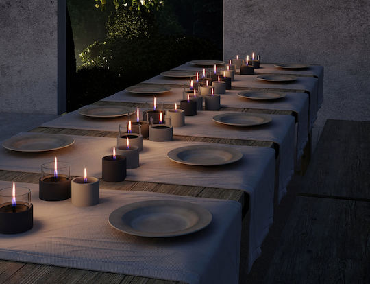 Tenderflame Desktop Bioethanol Fireplace Indoor Outdoor Grey