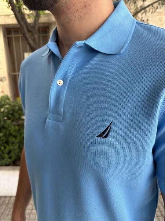 Polo Short Sleeve Light Blue Blouse